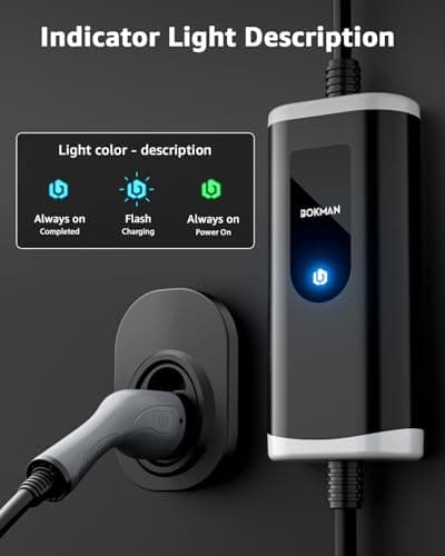 bokman EV Charger Type 2 to 3 Pin Plug 2.3kW 15M — view 4