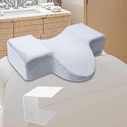 Sharplace U Shaped Pillow Workbench Professional Beauty Neck Support Pillow Operate Table Beauty Salon Pillow for Beauty Salon Home, grey — view 5