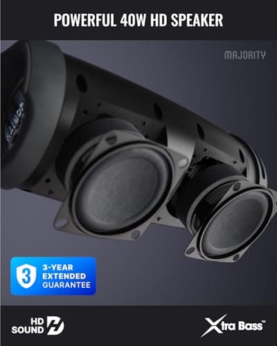 MAJORITY Move 3 Portable Bluetooth Speaker Wireless | Dynamic LED Effects — view 4