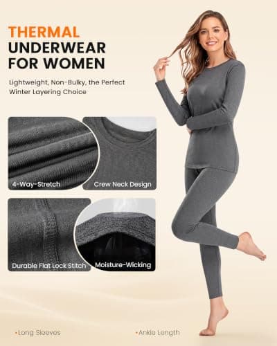 SIMIYA Womens Thermal Underwear Set — view 3