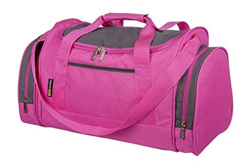 Mens & Womens Sports & Gym Travel Holdall Bag in Pink — view 2