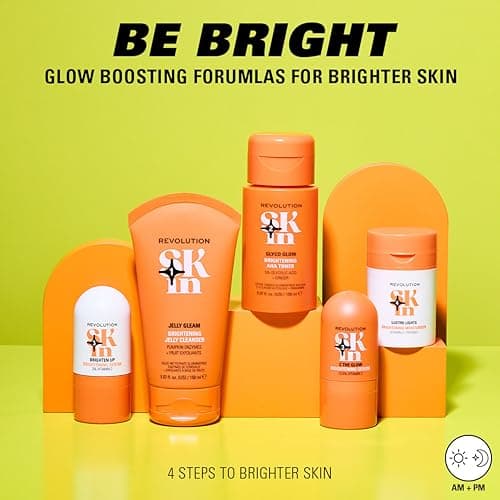 Revolution Skin, Be Bright 4 Step Starter Kit, Brightening Skincare Set Includes Cleanser, Toner, Serum & Moisturiser, Vegan & Cruelty-Free, 4 Products Included — view 4
