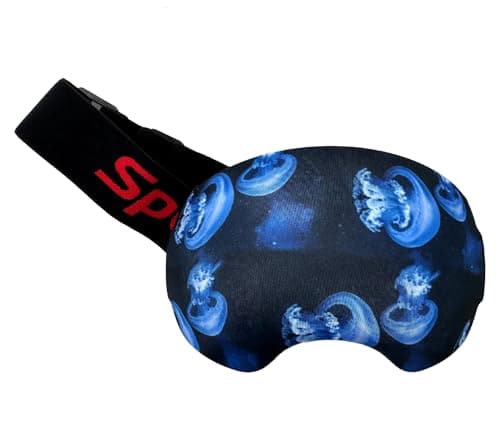 AMMKRO Ski Snowboard Goggle Cover Sleeve Protective Goggle Cover Ski Goggle Cover Protectors Lens Scratch Dust Protection for Travel Storage Accessories (Jellyfish) — view 4