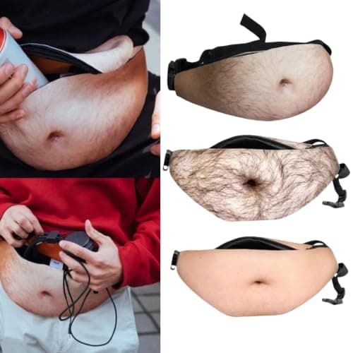 Funny Belly Bag,Novelty Realistic Waist Bag for Men — view 5