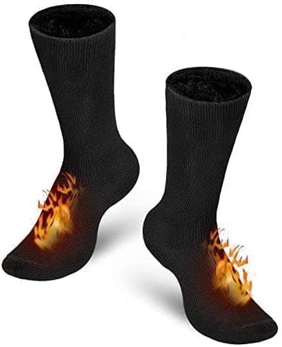 ASD Accessories Men's Long Thermal Socks High 2.4 Extra Warmth Insulated Winter Socks Comfort In Size 6-11 UK (Pack of 1, Black) — view 6