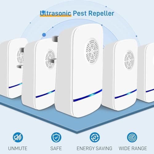 Mouse Deterrent Plug In, 8 Pack Electronic Ultrasonic Pest Repellent for Home Harmless to Pets and Human Ultrasonic Pest Repeller for Mouse, Anti, Rat, Spider, Rodent, Fly, Mosquitoes — view 4