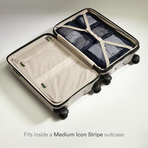 ANTLER - Compression Packing Cubes, Set of 4 Essential Packing Cubes for Suitcases and Backpacks - Holiday, Travel & Accessories Organiser, Easy Clothes and Shoe Storage - Navy Blue — view 5
