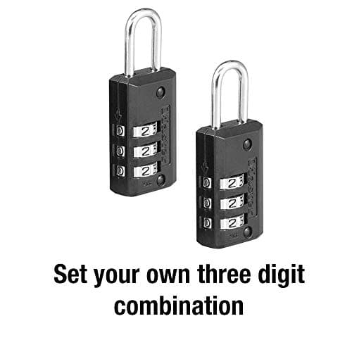 Master Lock 646T Set-Your-Own Combination Luggage Lock, 11/16-inch, 2-Pack — view 4