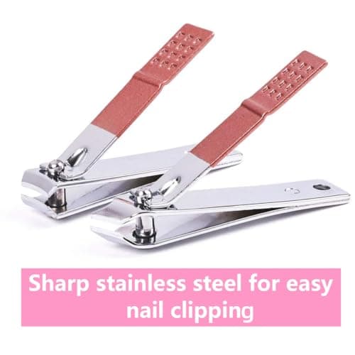 DOETYD 7 in 1 Manicure Set Professional Nail Clipper Nail Scissors Stainless Steel Nail Care Tool Eyebrow Grooming Kit Portable Travel Pedicure Kit with Luxurious Leather Case for Men & Women — view 5