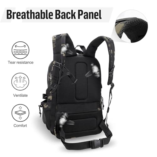 Cooler Backpack Mens with 6L Lunch Box: 40L Rucksack for Men with Laptop Compartment Work Bag with Lunchbox Cool Bag Rucksack for School Picnic Camping — view 5