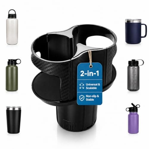 Xygobla 2 in 1 Universal Car Cup Holder Expander