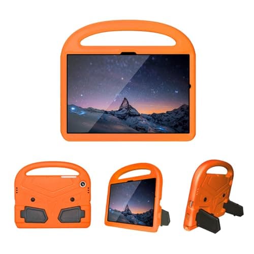 Jenyoog Case for Samsung Galaxy Tablet A8 Case 10.5 inch 2022 SM-X200/X205/X207,Kids Handle Stand Rugged Case EVA Foam Carrying Case Heavy Duty Protective Cover,Orange