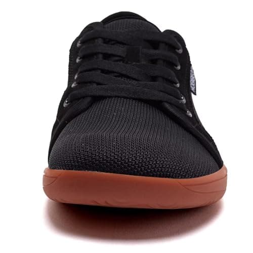 HOBIBEAR Unisex Wide Barefoot Shoes for Men Women Outdoor Trail Running Minimalist Walking Shoes Lightweight and Breathable(Black Brown,9 UK) — view 2