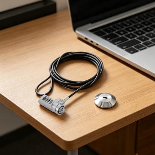 Laptop Cable Lock with Combination Security for Laptops and Projectors — view 5