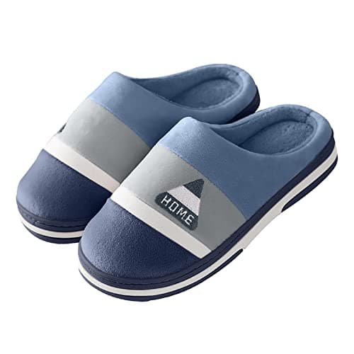 Home Slippers Unisex Home Slippers Unisex Cozy Guest Sliders Slip On Soft Sole Sliders for Spa, Party Guest and Travel Fashionable Bedroom Slides Warm Home Slipper Anti-Slip Simple Slides Sky Blue