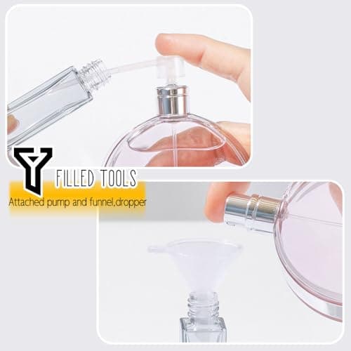 Aieino 5PCS 10ml Travel Perfume Atomiser Refillable Leakproof Glass Bottle — view 6