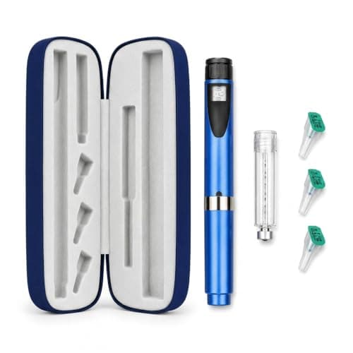 Reusable Peptide Insulin Pen with Magnetic Travel Case, Three Measuring Syringes and 3ml Refillable Glass Cartridge - By Signature Peptides — view 3