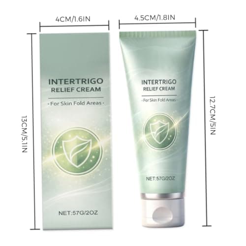 Intertrigo Cream & Chafing Cream, Gentle Moisturizing Body Lotion with Arginine & Zinc Oxide, 57g Travel-Size for Dry Skin, Boxed Lakane Anti-Chafing Gel undercare Relief — view 4