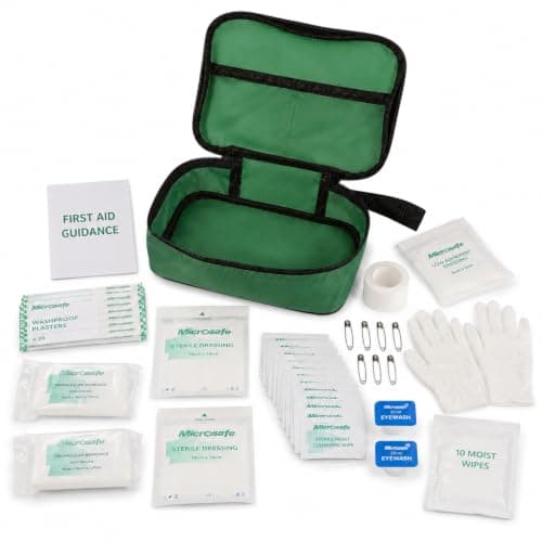 Value Aid Vehicle First Aid Kit, Fully Stocked, Compact & Portable, HSE & DVSA Compliant, Ideal for Cars, Vans & Fleet Vehicles Soft Case