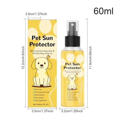 Pet Sun Protector, Dog Sunscreen Spray SPF 30, Pets Moisturizing Sunblock, Hydrating, Non-Greasy Formula, with V Itamin E and Olive Oil, No Zinc Oxide Safe for All Dogs and Cats — view 5