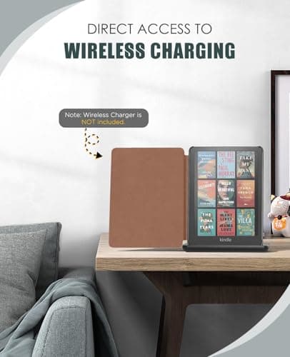 MoKo Case for 7" Kindle Paperwhite 12th Gen&Colorsoft 2024, Brown — view 4
