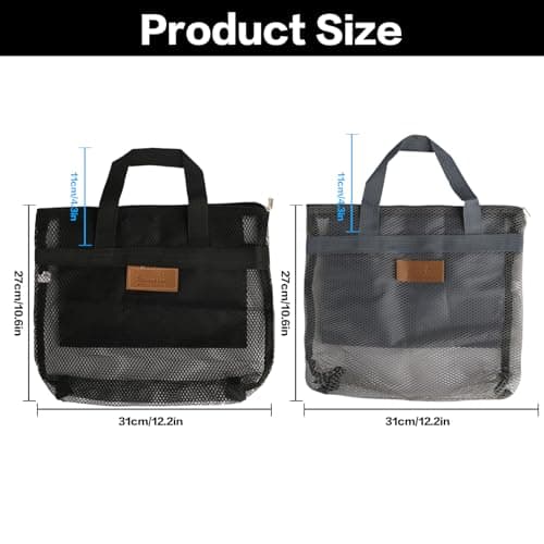 SGYKJ 2 Pcs Shower Bags, Protable Toiletry Mesh Toiletry Bag for Women Men — view 2