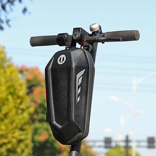 Bicycle Handlebar Bag Reflective Hard Shell Portable Storage — view 3