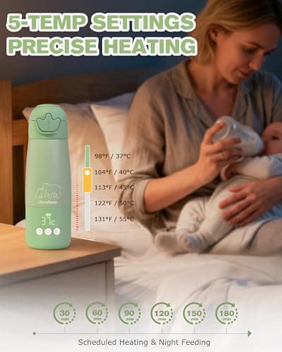 Lilian&Gema Portable Baby Bottle Warmer for Travel, Portable Milk — view 4