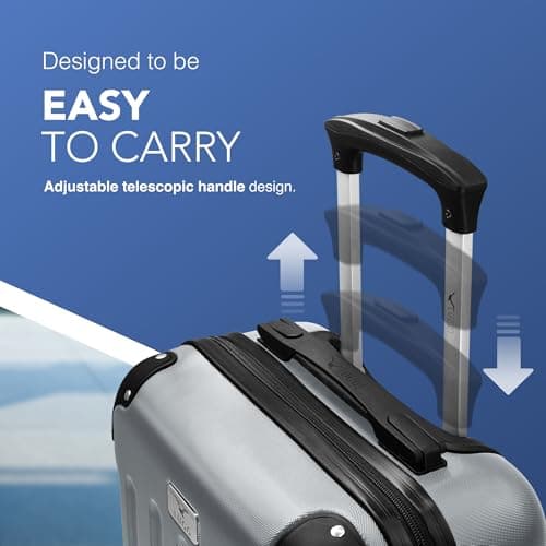 LUGG 15 Inch Skywander Lightweight Underseat Cabin Bag – EasyJet Approved Carry-On Suitcase, Durable ABS Hard Shell, Smooth Double Spinner Wheels, Water-Resistant & Compact Travel Luggage (45x34x20cm) — view 4
