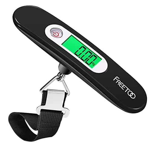 FREETOO Luggage Scale with Tare Function 110 Lb/ 50Kg Capacity, Black