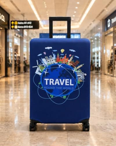 Youth Union Suitcase Covers Protective Case Travel Luggage Cover Washable Elastic Cover for Baggage Fits 18-32 Inches Luggage for Business Trip Daily Using — view 2