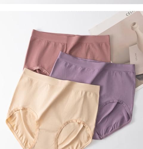 Women's 6 Pack High Rise Full Coverage Briefs Cotton Gusset Wide Waistband (6pcs-e,S) — view 6