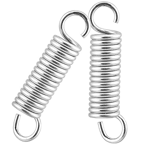 Extended Compressed Spring Small Dual Hook Ends Heavy-Duty Stainless Steel Replacement Springs Tension Spring for Tents, awnings, caravans - Fastening Accessories (Pack of 2) — view 2