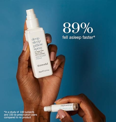 This Works Deep Sleep Pillow Talk Kit - Gift Set with Deep Sleep Pillow Spray 75 ml and Stress Check Roll On 5 ml - Self Care and Sleep Gifts for Women — view 5