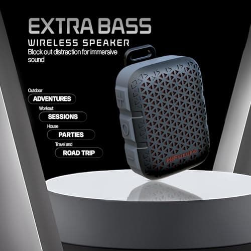 HiFuture Pocket S Bluetooth Speaker | 5.4 Wireless Speaker - IPX7 Waterproof Speaker with Type-C Charging | Portable Speaker with Built in Magnetic Clip - 5W Output with 8 Hours Playtime — view 5
