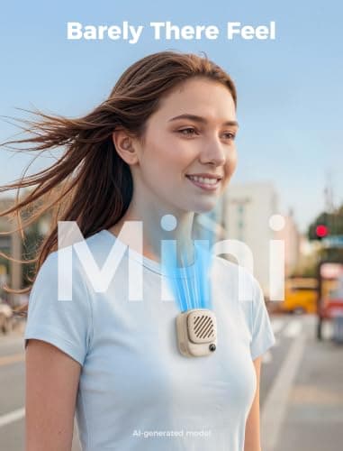 Aecooly Magnetic Neck Fan,Mini Portable,Mighty Hands Free Fan — view 5