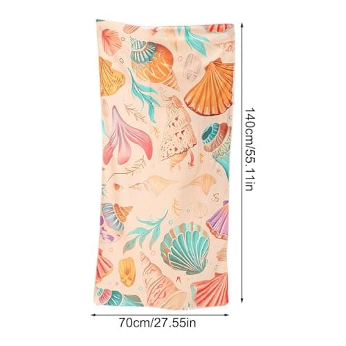 Generico Beach Towel | Convertible Drawstring Bag Pool Cover | Travel Mat Polyester Quick Dry Absorbent for Camping, Picnic, Swimming, Aquatic, Holiday, Hotel, ES — view 5
