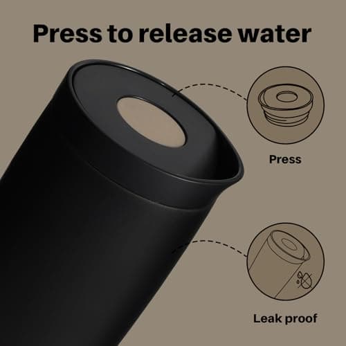 BOTTLE BOTTLE Travel Mug (Black, 500, Milliliters) — view 4