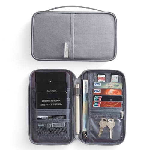 Passport Holder Travel Wallet, RFID Family Travel Document Organiser — view 2