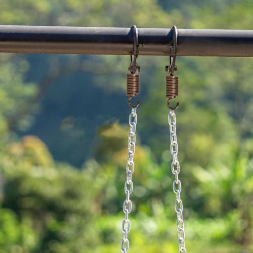 Heavy Duty Iron Steel Alloy Hammock Chair Spring Kit Coffee — view 4