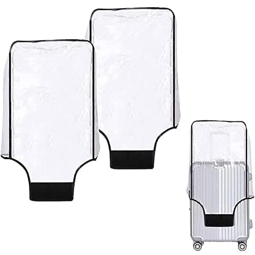 boogift 2 pcs Clear PVC Suitcase Cover - Waterproof Scratchproof Luggage Protector - Travel Trolley Case Cover (30) — view 2