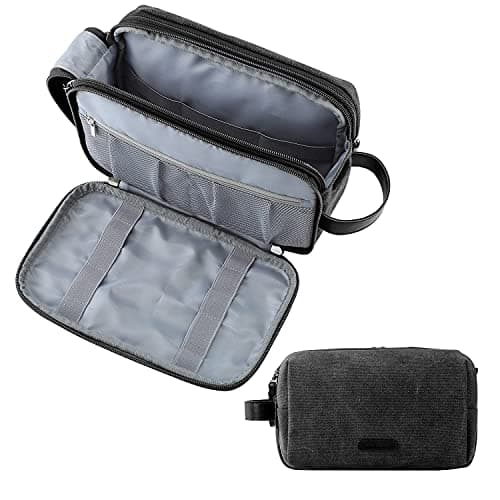 BAGSMART Men's Wash Bag, Large Capacity Travel Toiletry Bag & Wet Pocket