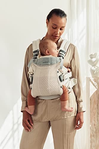 BABYBJÖRN Baby Carrier Harmony, 3D Mesh, Cream — view 5