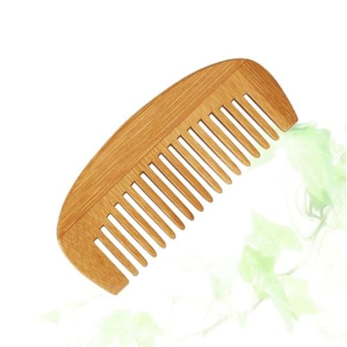 Bamboo Crescent Hair Comb Anti Static Portable 12 by 5.2cm — view 3