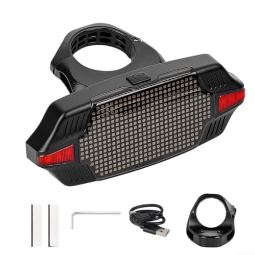 Lastdaytime USB Rechargeable Scooter Taillight With Brake Sensor Light