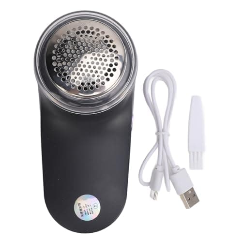 Alomejor Lint Remover Compact Travel Fabric Trimmer for Sweater Couch Blanket, Rechargeable Fuzz Remover for Home Office Use (Grey) — view 6