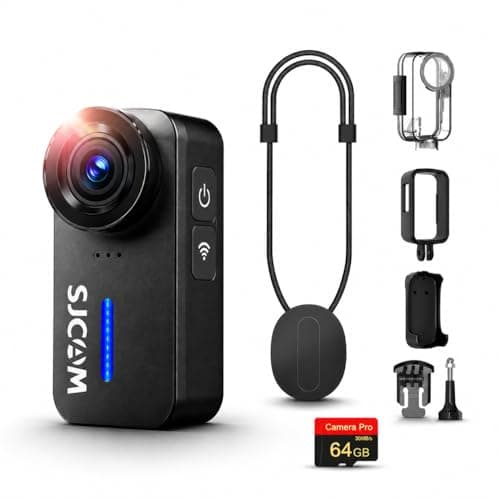 SJCAM C110 4K Mini Body Action Camera with 64GB Card, 5G Phone Only Cam