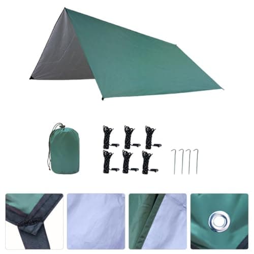 TOMETURE 1set Outdoor Travel Tent Person Camping Tarp Shelter UV Protection Lightweight Backpacker Sunshade for Hiking Picnic — view 5