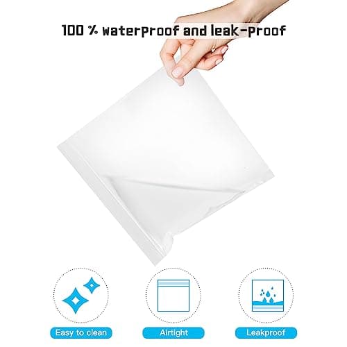 Airport Security Liquids Bags 20x20cm 8 Pack Clear Toiletry Bags — view 5