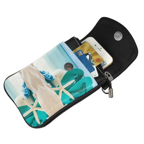 flip-flops Genuine Leather Crossbody Phone Pouch — view 5